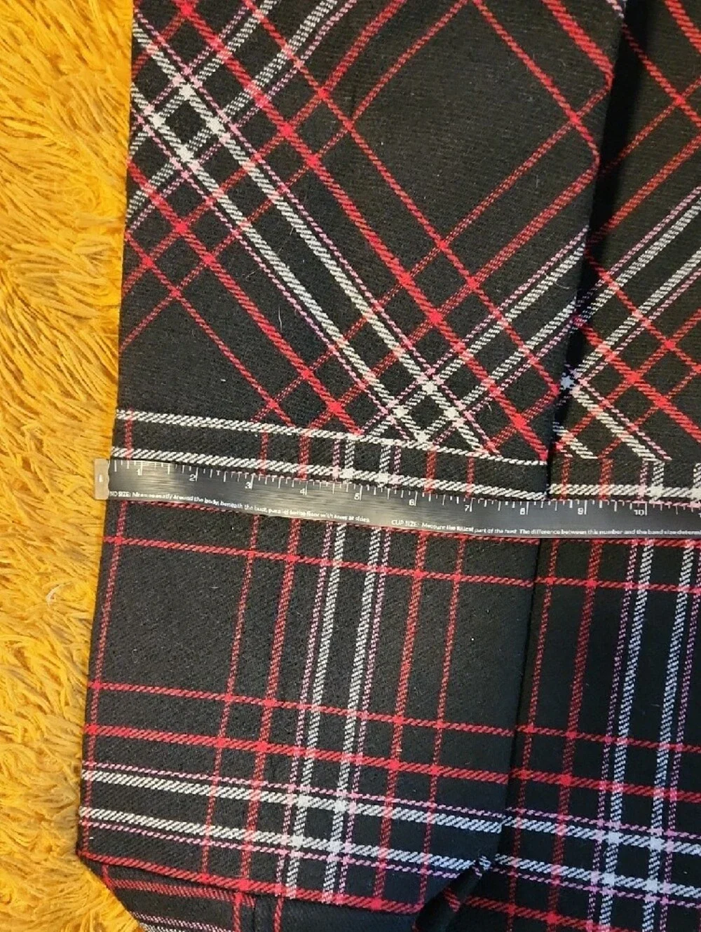 Victoria's Secret Black Plaid Tote with Red and White Trim FINAL PRICE